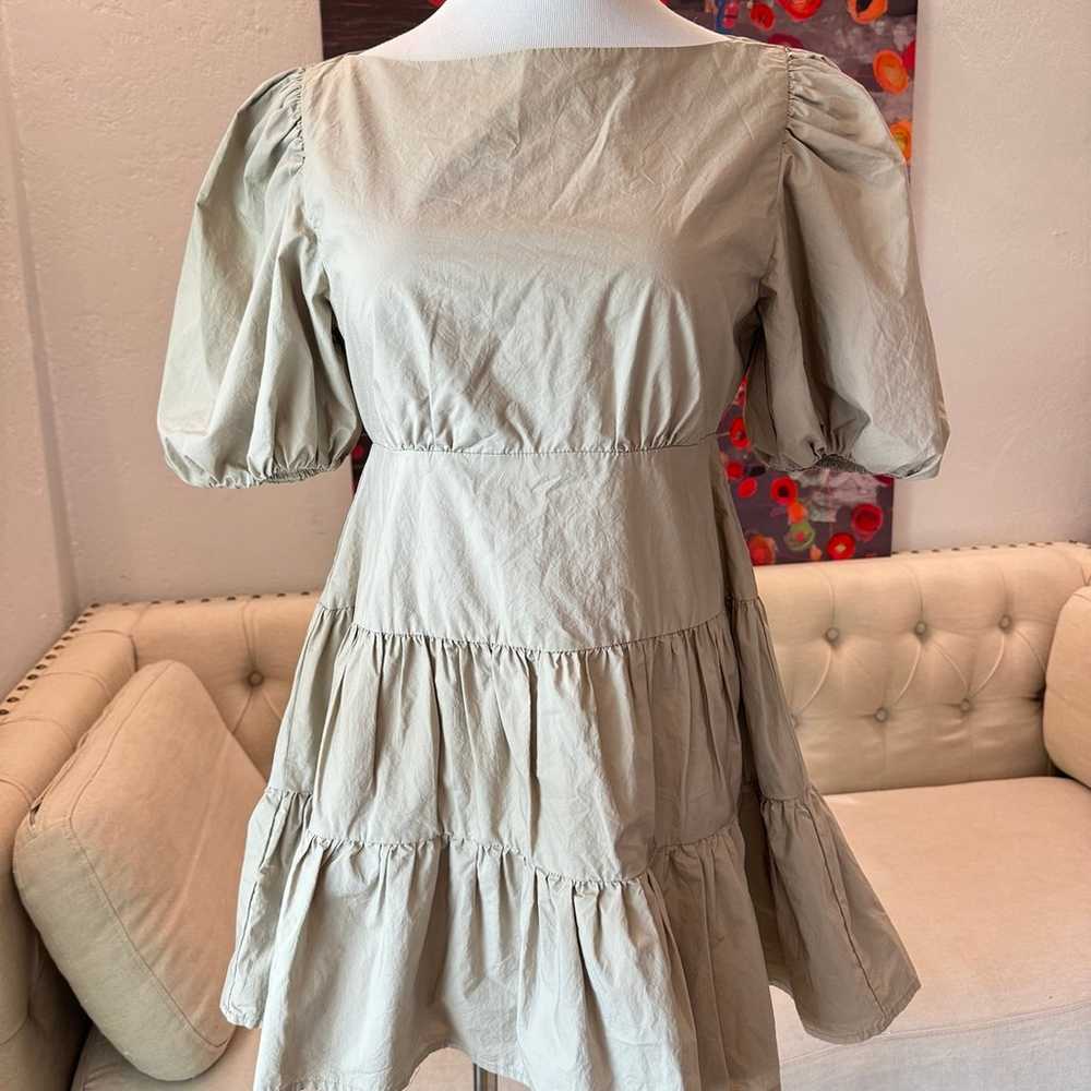 LPA Sofia Mini Dress  Size S In Vanilla Latte - image 4