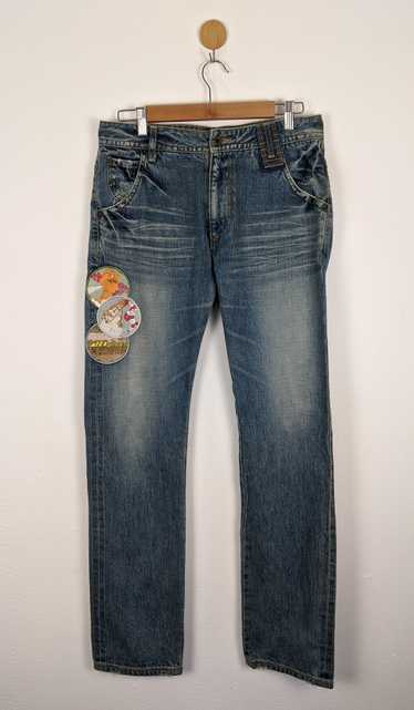 Paul Smith R.Newbold Vintage Denim Patch Jeans - image 1