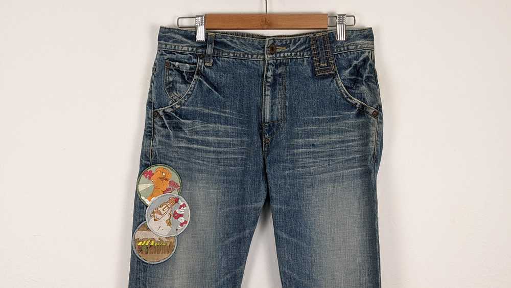 Paul Smith R.Newbold Vintage Denim Patch Jeans - image 2