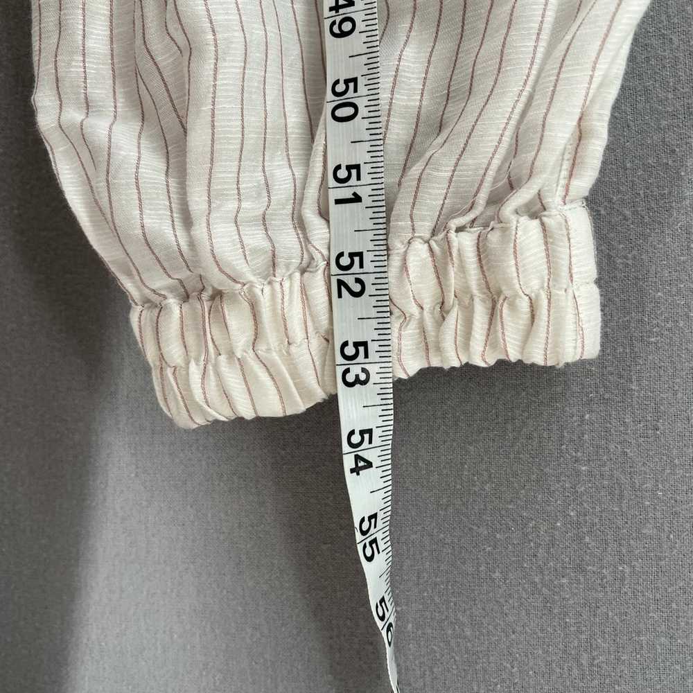 LUNYA Resort Linen Silk Jumpsuit Womens Large Whi… - image 12