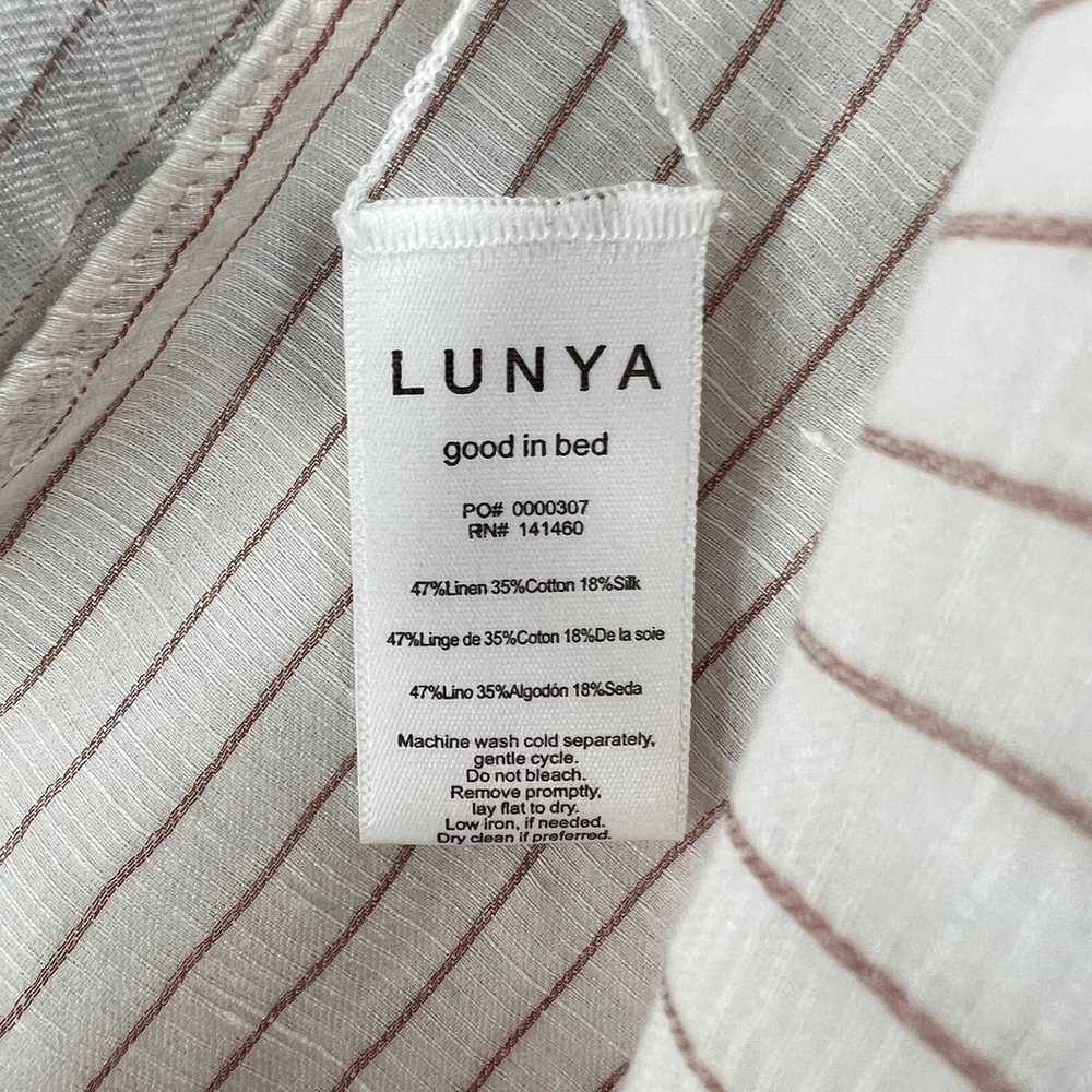 LUNYA Resort Linen Silk Jumpsuit Womens Large Whi… - image 8