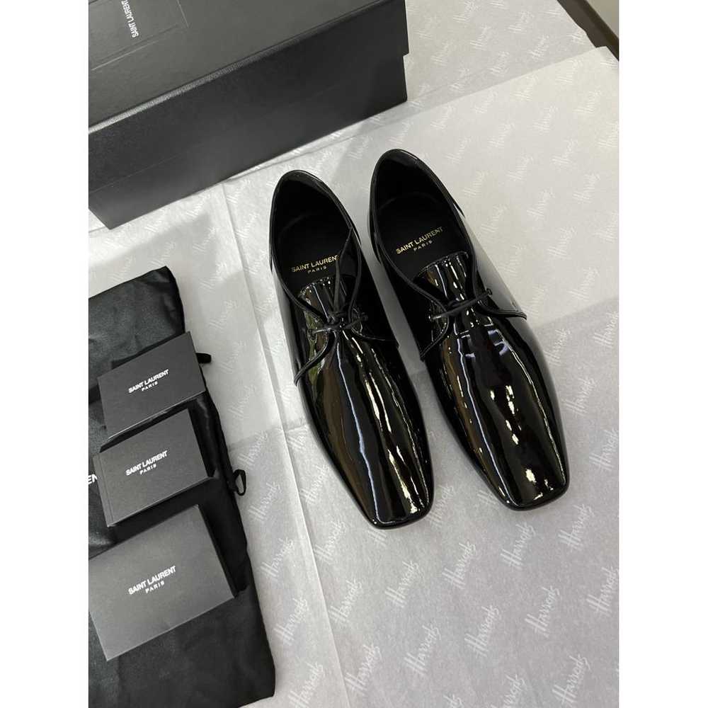 Saint Laurent Patent leather lace ups - image 3