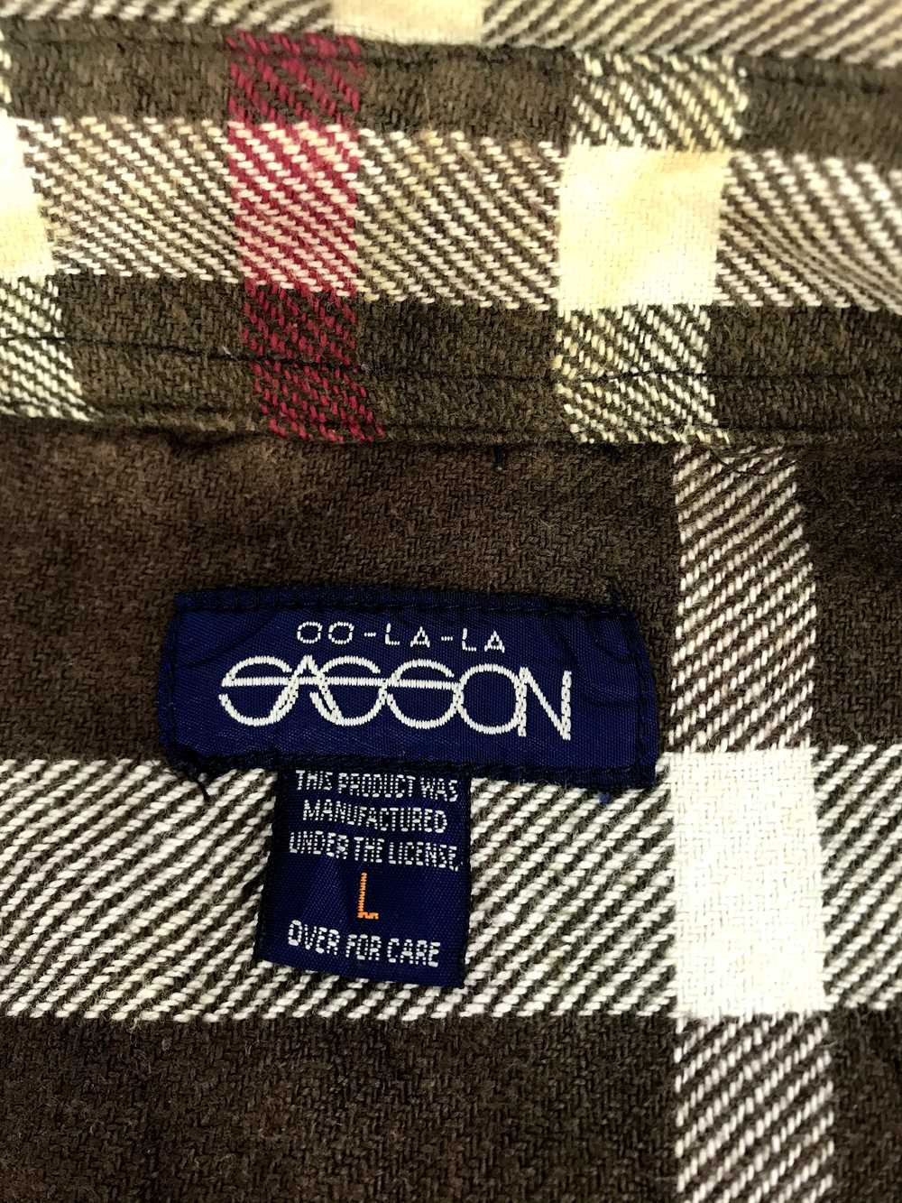 Japanese Brand - Vintage Oo La La Sasson Flannel … - image 6