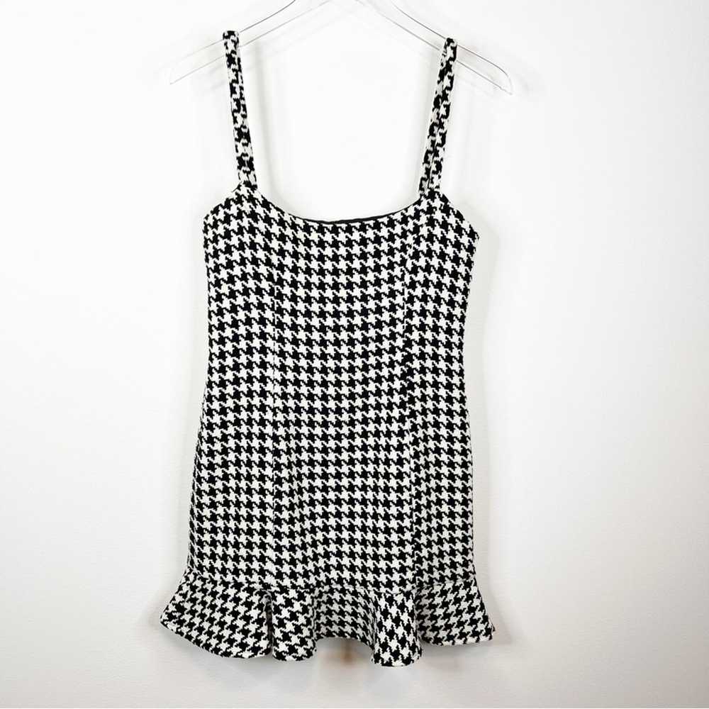 Lovers & Friends Teddy Houndstooth Mini Dress S - image 2