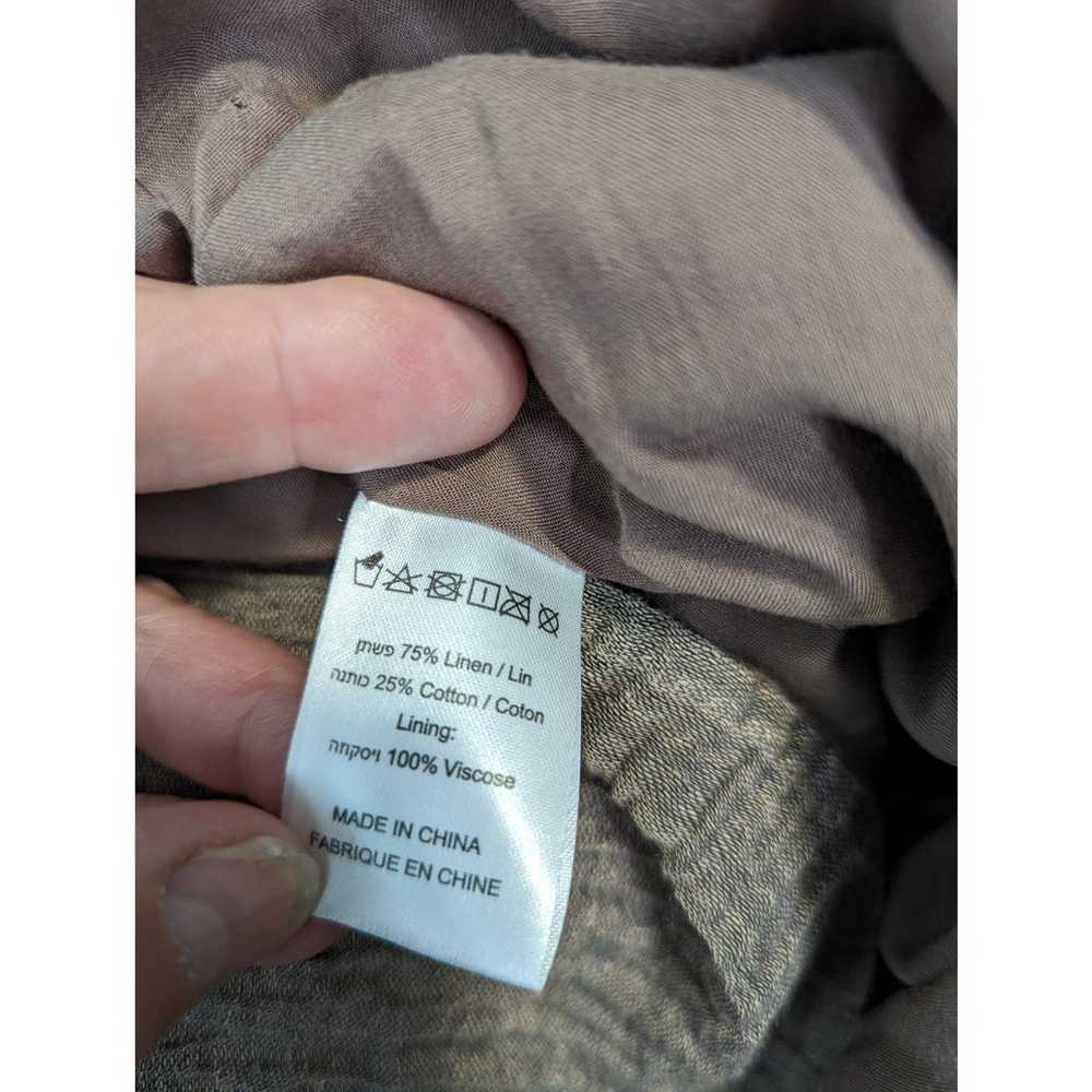 Ronen Chen Textured Sleeveless Sheath Dress Linen… - image 6