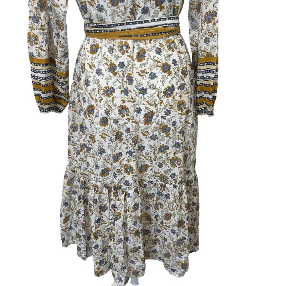 CLEOBELLA Floral Print Midi Length Dress Size XS - image 12