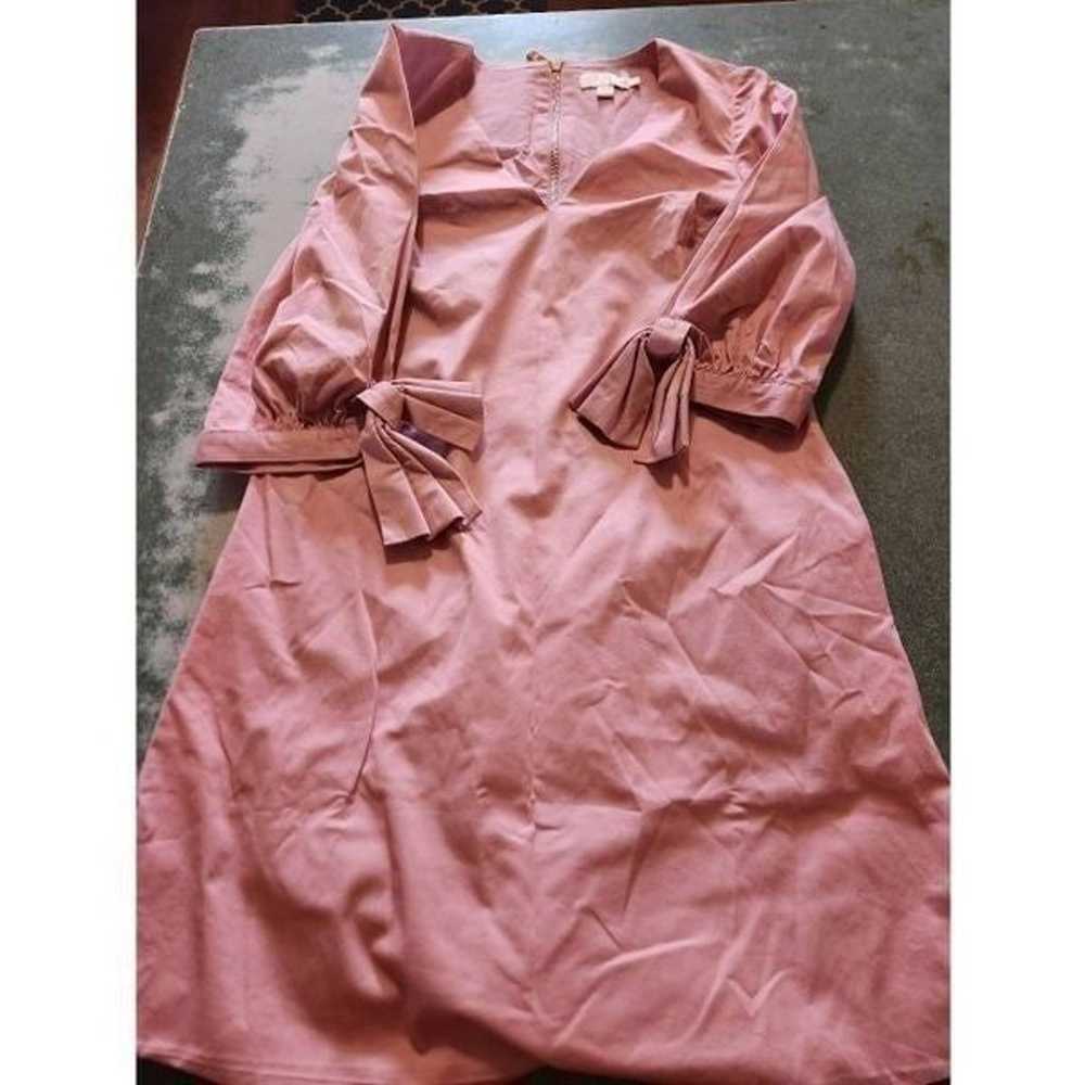 TED BAKER WOMEN TUNIC V-NECK DRESS DUSTY PINK BOW… - image 2