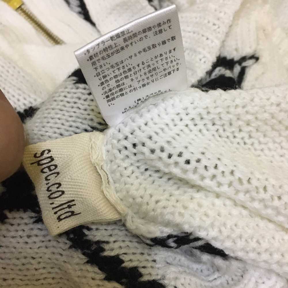 Homespun Knitwear - Japanese Cropped Knit Sweater - image 3