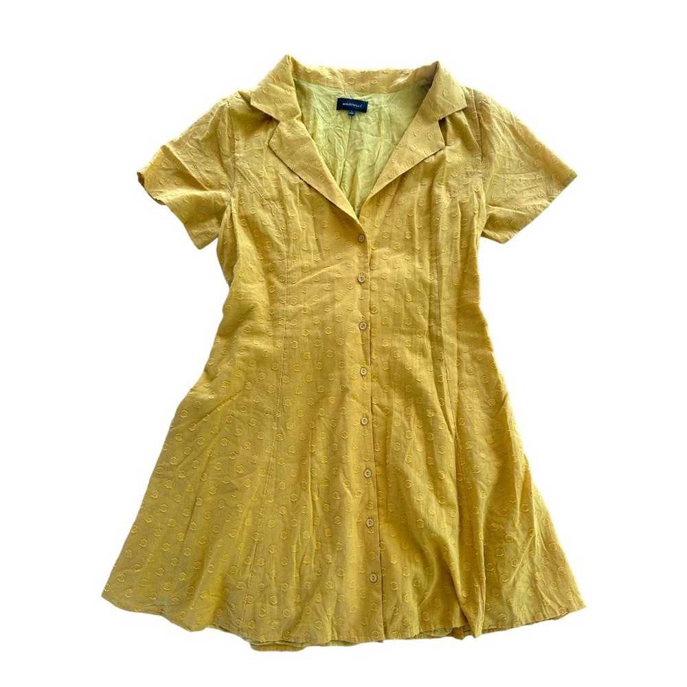 Majorelle Revolve Retro Mustard Yellow Shirtdress… - image 1