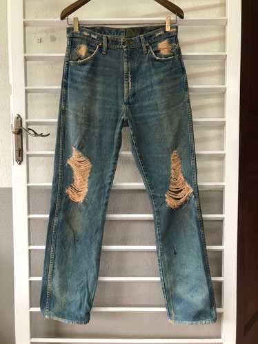 Custom - 🔥Wrangler distressed denim custom milit… - image 1