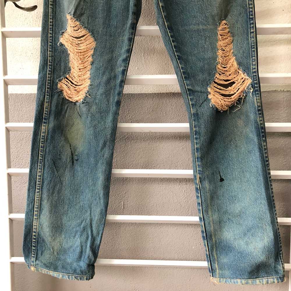 Custom - 🔥Wrangler distressed denim custom milit… - image 3