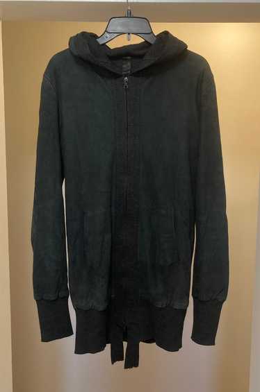 Isaac Sellam Wool lined leather hoodie