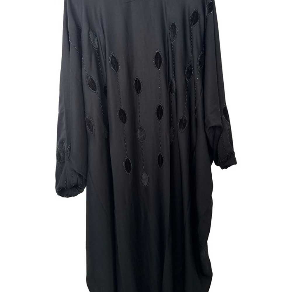 Middle East Cultural Clothing Black Velvet Abaya … - image 2