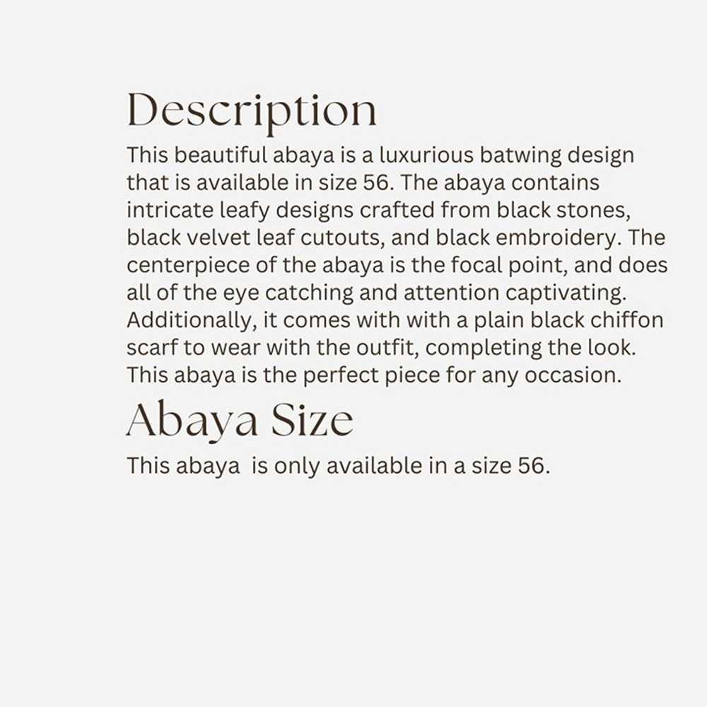 Middle East Cultural Clothing Black Velvet Abaya … - image 5