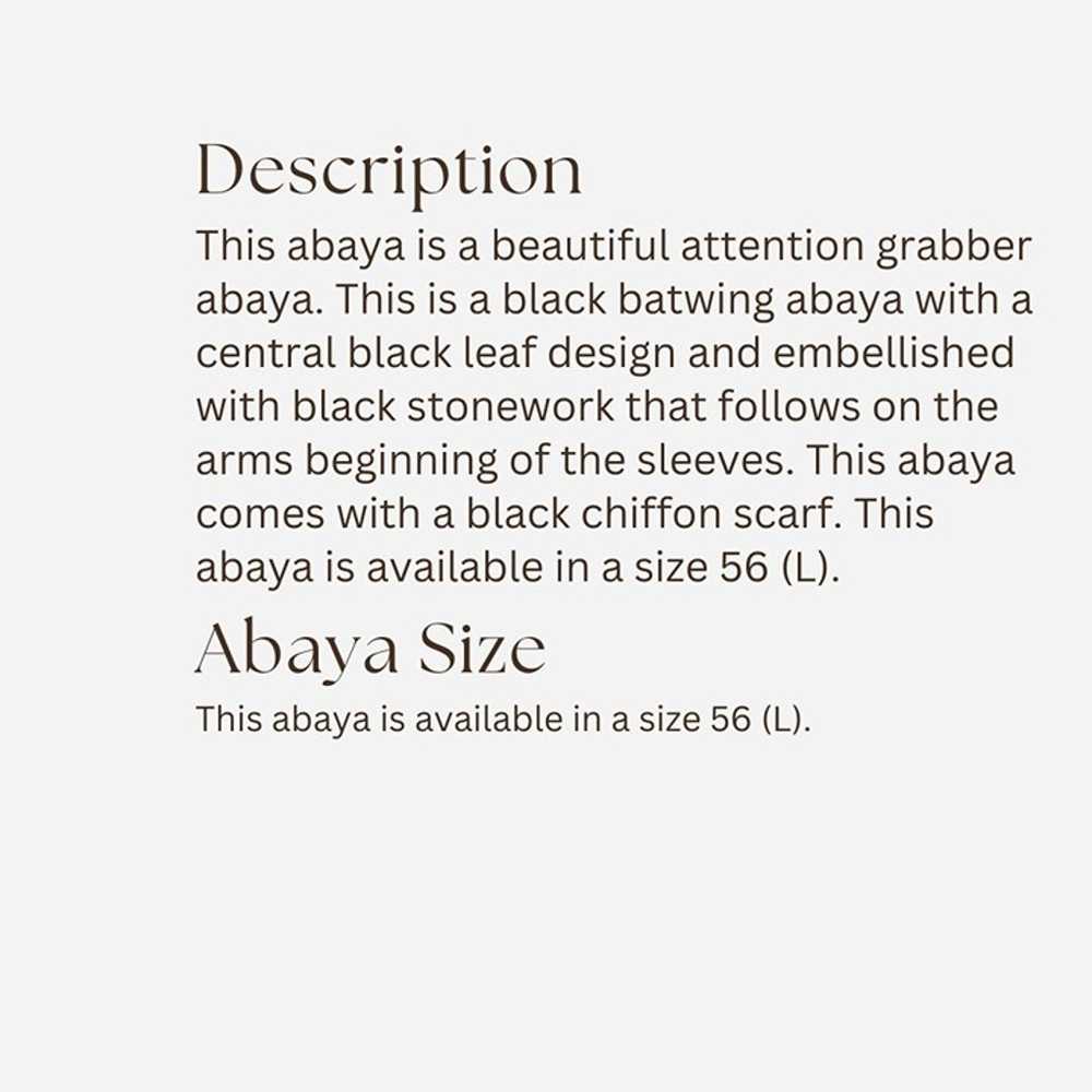 Dubai New Design Black Batwing abaya dress closed… - image 6