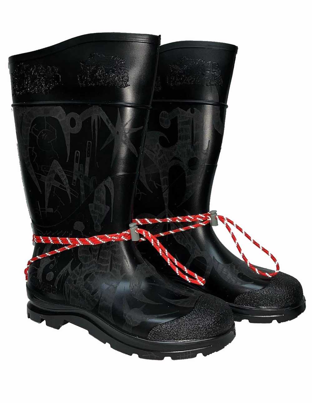 OrderByDisorder 1/1 Engraved Rubber Boots - image 1
