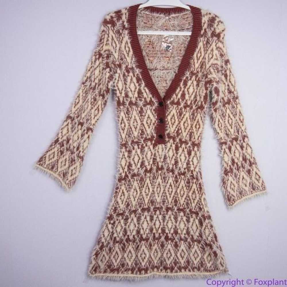 Free People Fuzzy Feelings Sweater Dress - Marsal… - image 1