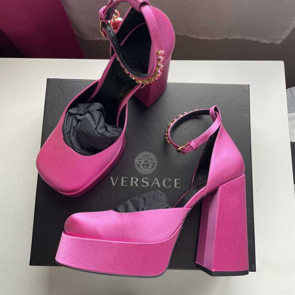 Versace Medusa Aevitas cloth heels - image 2