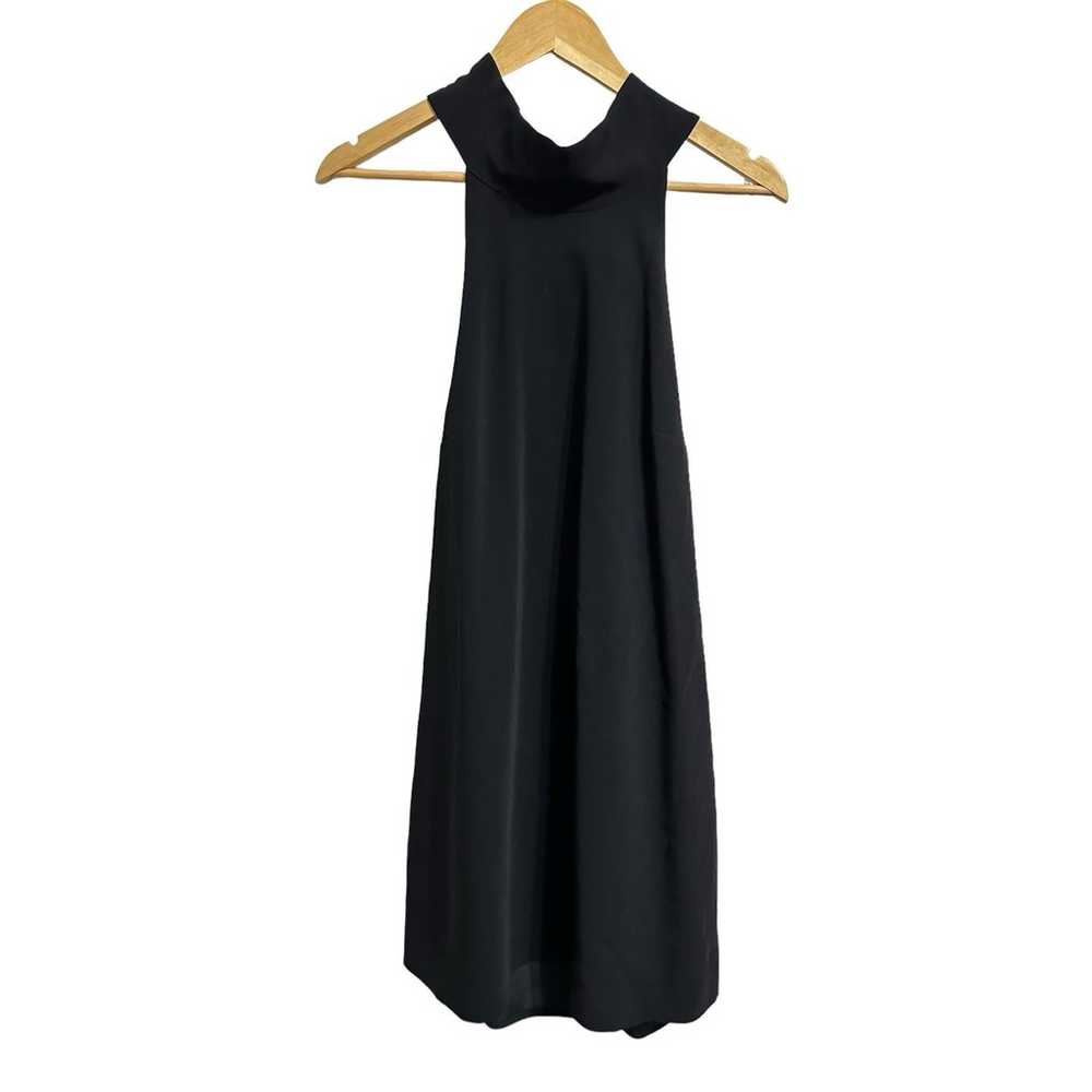 Cinq a Sept Faye black mini halter dress size Med… - image 2