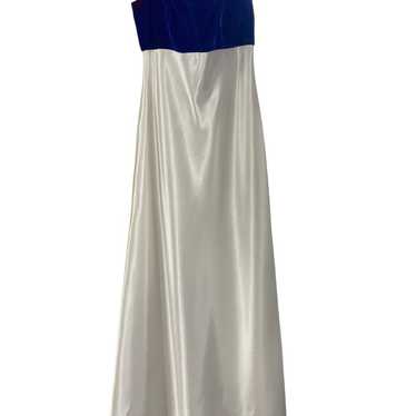VTG y2k /90s Velvet and Satin Prom Dress size 8-9 - image 1