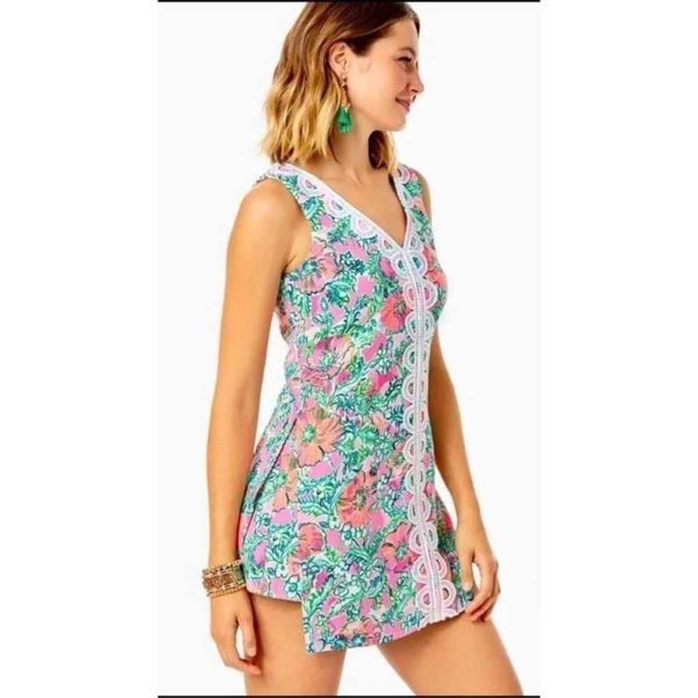 Lilly Pulitzer NWT Ronnie Romper Soleil Pink Perf… - image 1