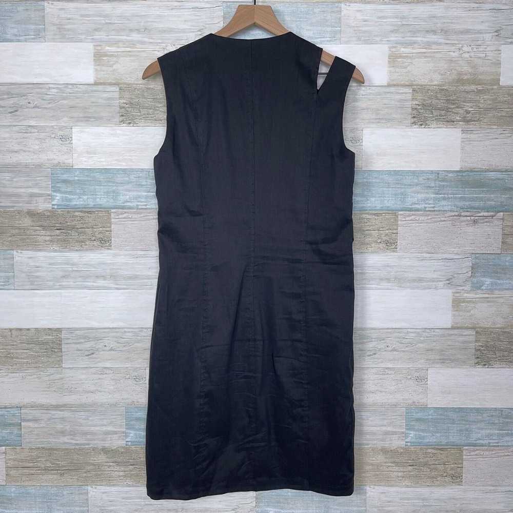 Sarah Pacini Linen Blend Asymmetric Vest Dress Bl… - image 4