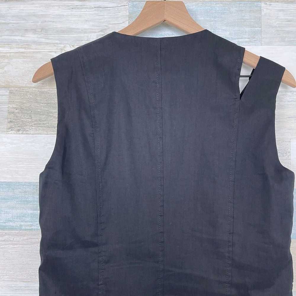 Sarah Pacini Linen Blend Asymmetric Vest Dress Bl… - image 5