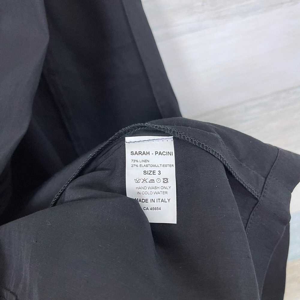 Sarah Pacini Linen Blend Asymmetric Vest Dress Bl… - image 7