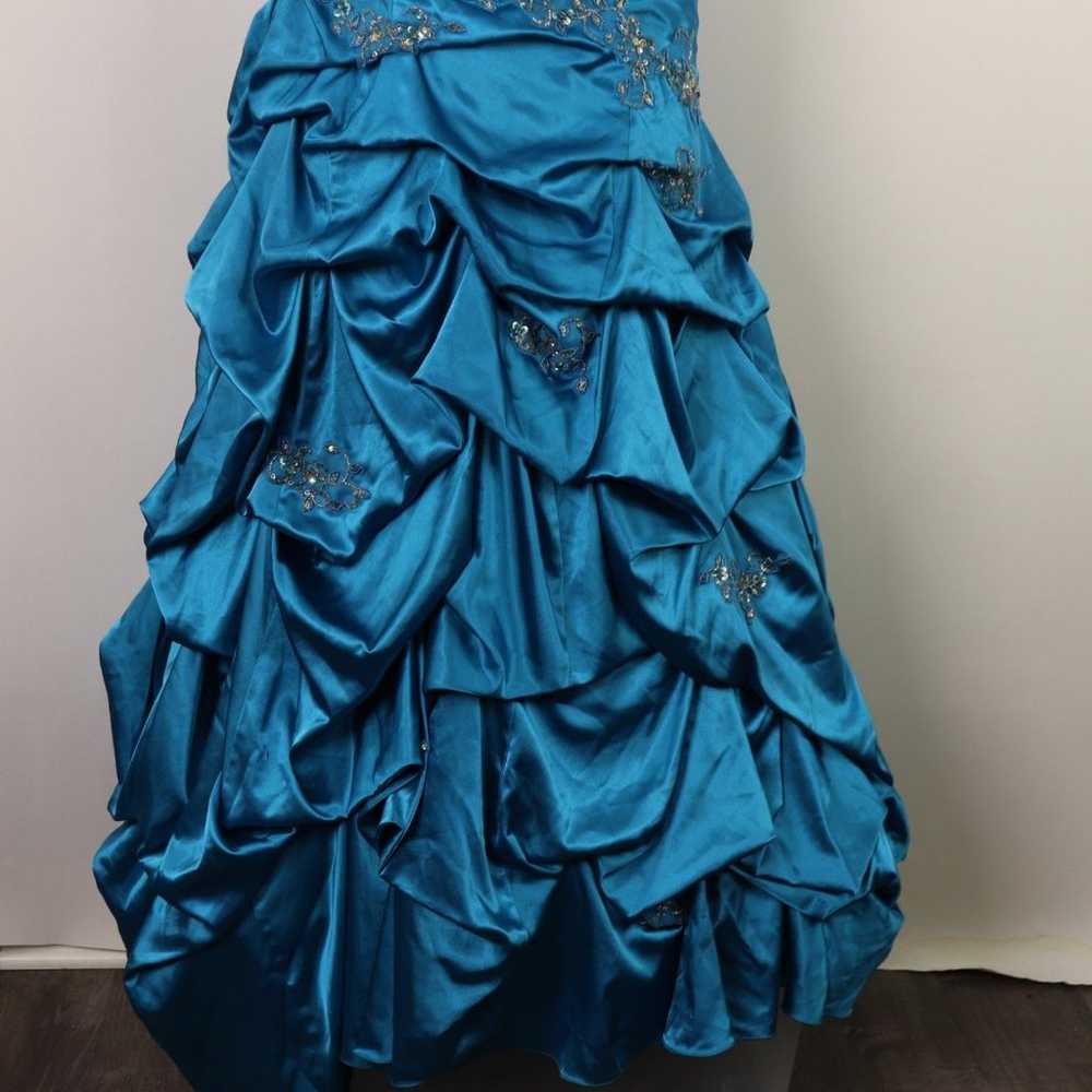 My Fashion Formal Ball Gown Blue Beaded Sequin Ha… - image 3