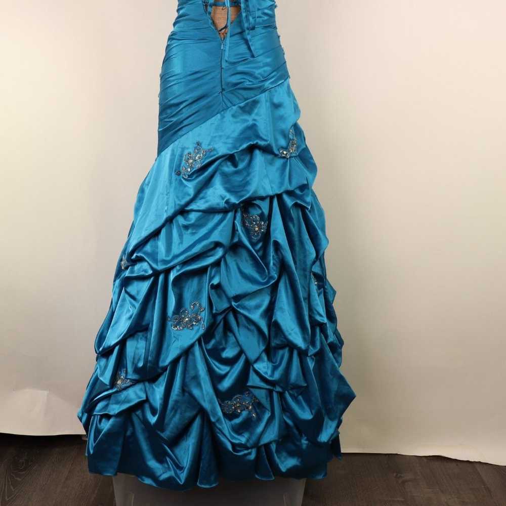 My Fashion Formal Ball Gown Blue Beaded Sequin Ha… - image 7