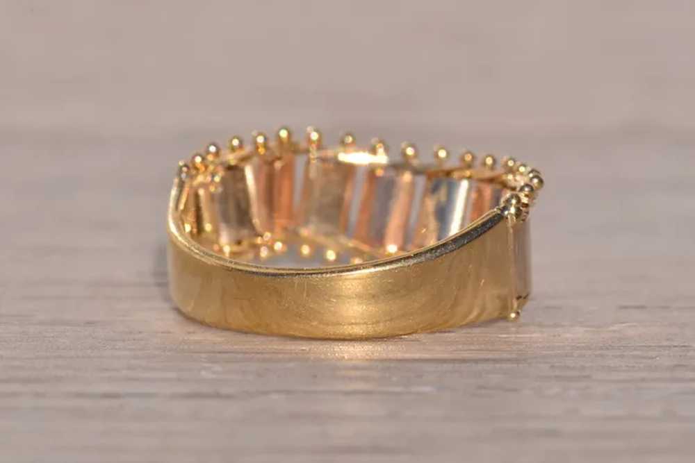Tricolor 14K Gold Flexible Ring - image 4