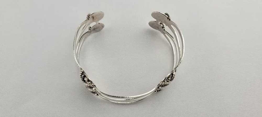 Vintage Mexican Sterling Silver Cuff - image 5