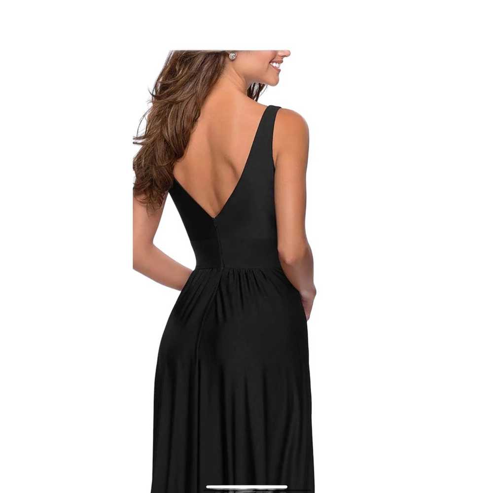 La Femme dress 28547 deep v neck empire waist sle… - image 2