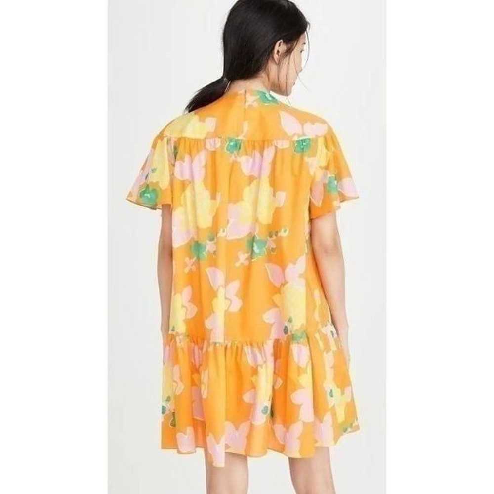 Whit Carly Dress, Short Sleeve Orange Floral Cott… - image 4