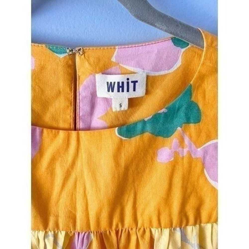 Whit Carly Dress, Short Sleeve Orange Floral Cott… - image 8