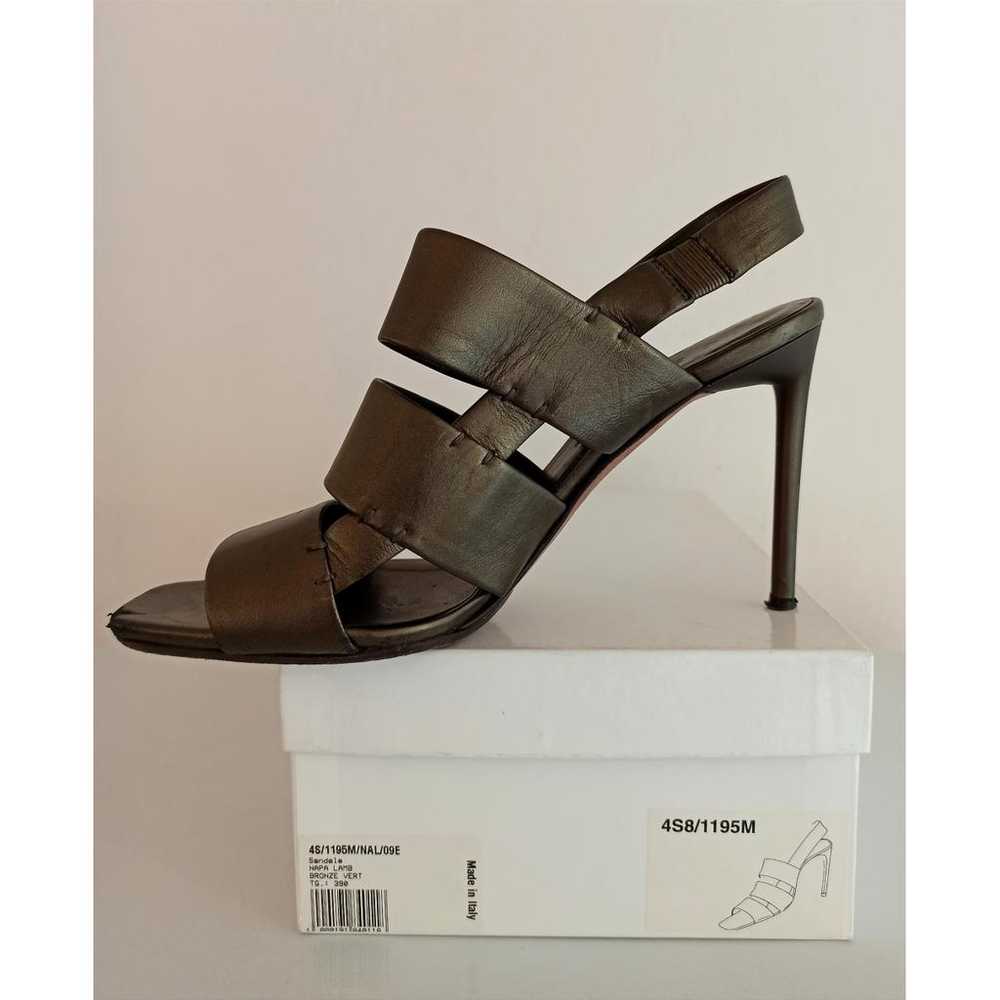 Celine Sharp leather sandal - image 10
