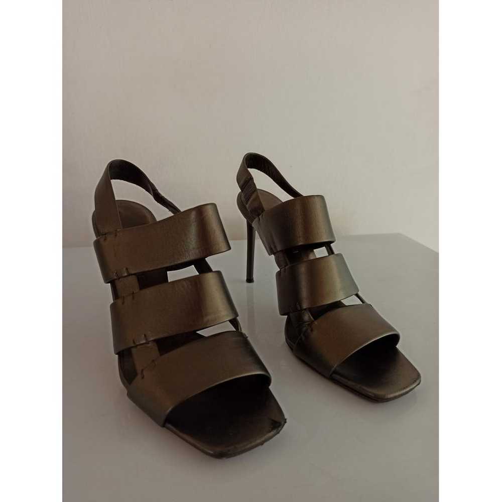 Celine Sharp leather sandal - image 6