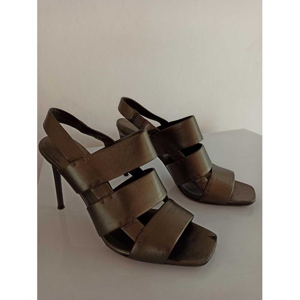 Celine Sharp leather sandal - image 7