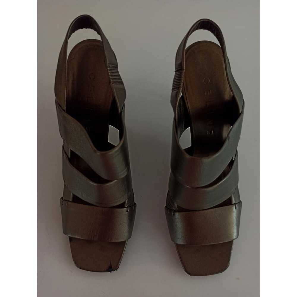 Celine Sharp leather sandal - image 8