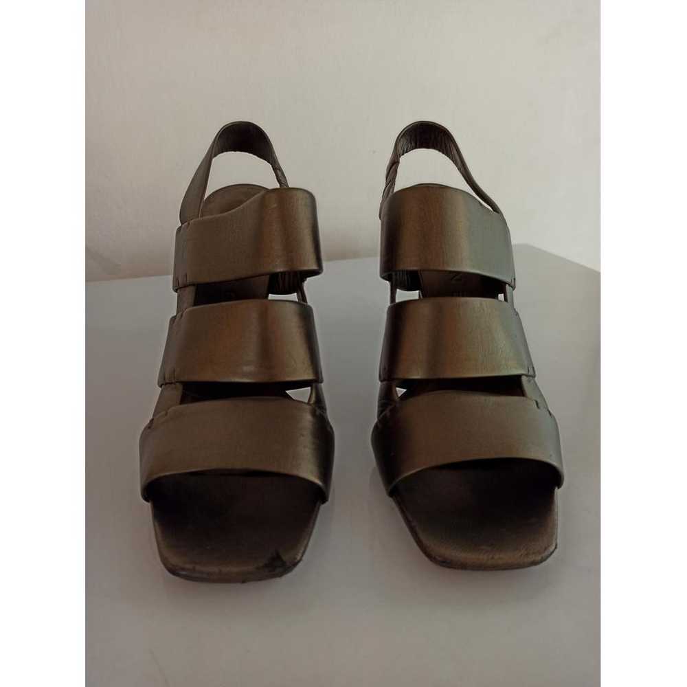 Celine Sharp leather sandal - image 9