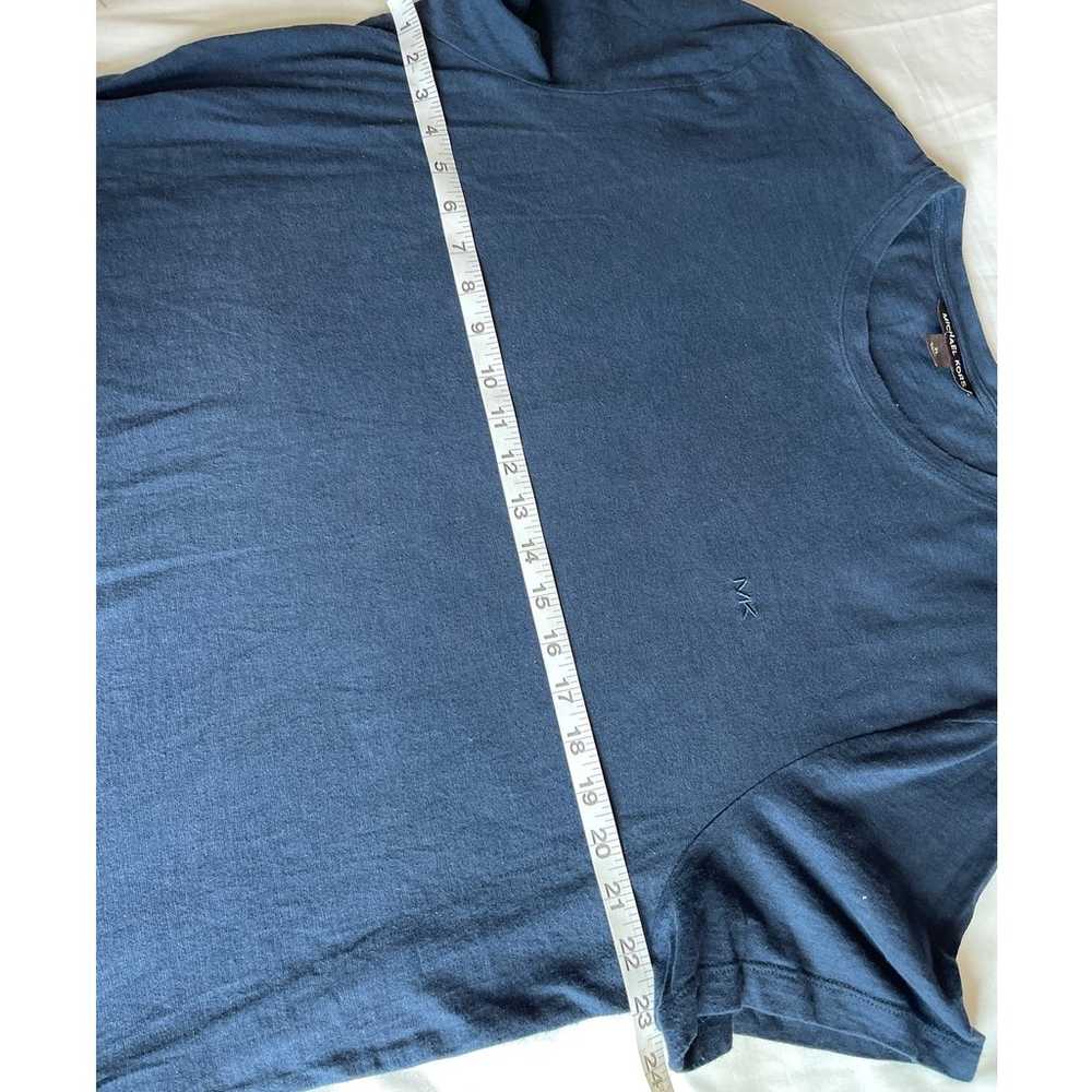 Michael Kors Blue Navy T-shirt Men Sz XL pre owned - image 3