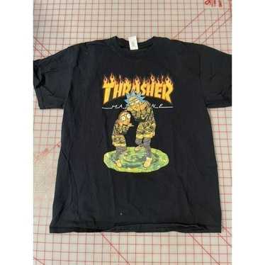 Thrasher x Rick And Morty Tee Shirt Size Large - image 1