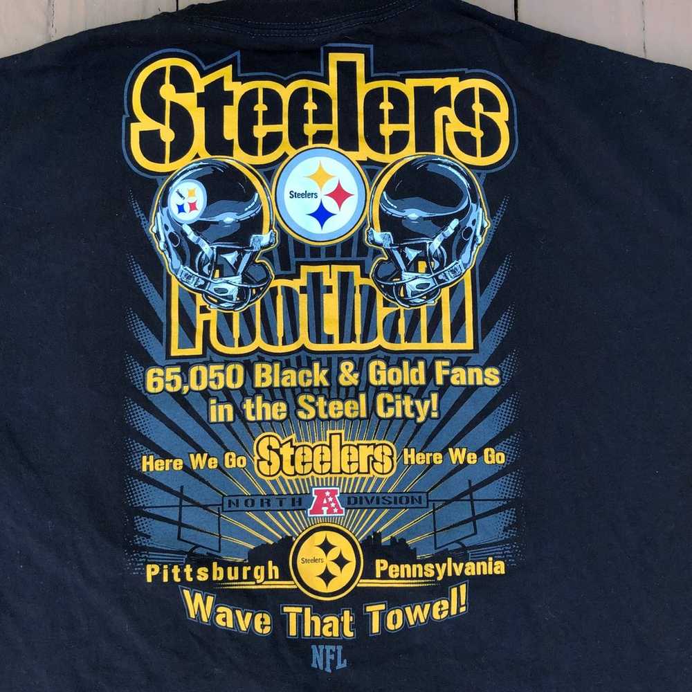 Pittsburgh Steelers Football Black "Steelers Wave… - image 3