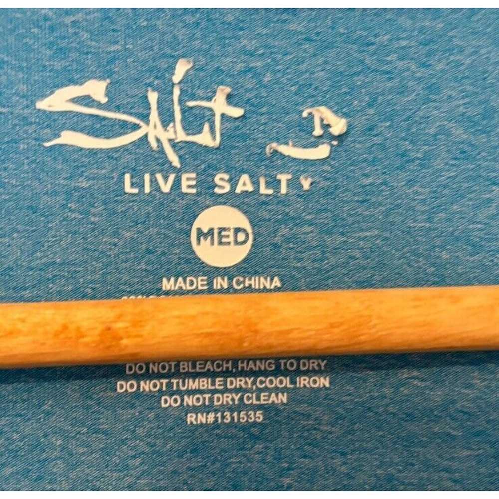Salt Life shirt Men Medium Blue Fishing Long Slee… - image 3
