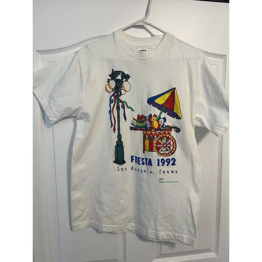 Vintage 1992 San-Antonio Texas Fiesta Shirt(L) Si… - image 1