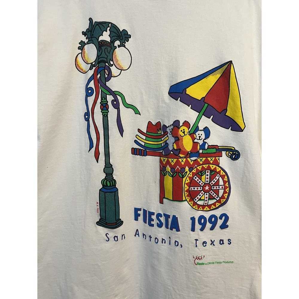 Vintage 1992 San-Antonio Texas Fiesta Shirt(L) Si… - image 2