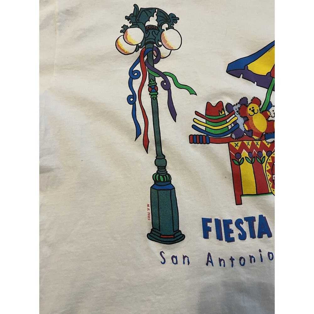 Vintage 1992 San-Antonio Texas Fiesta Shirt(L) Si… - image 6