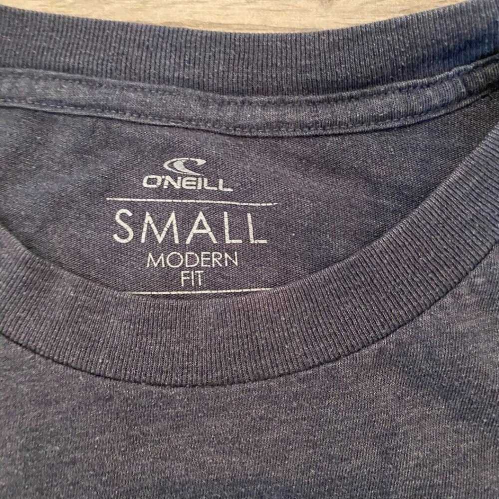 Vintage O'Neill Mens Gray 2-Sides Logo Short Slee… - image 2