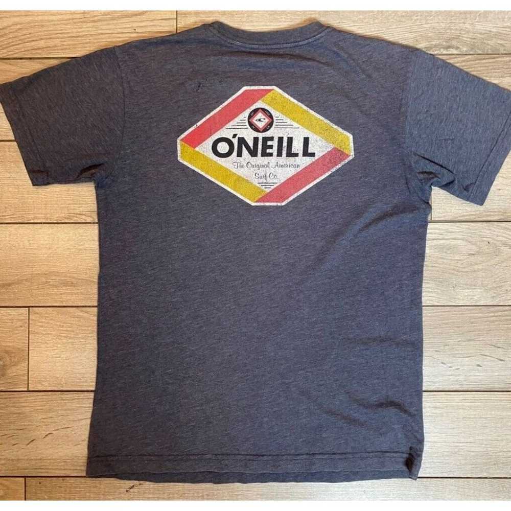 Vintage O'Neill Mens Gray 2-Sides Logo Short Slee… - image 6