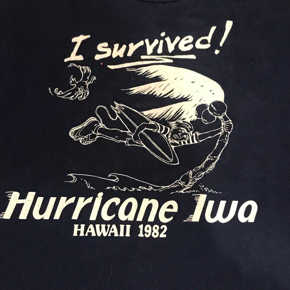 1982 Vintage Hawaii Hurricane Ida  I Survived Sur… - image 4